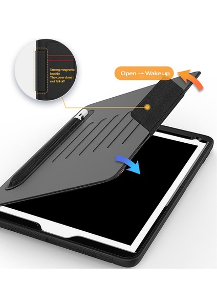 Tablet Pc Kılıfı 9.7 Air2 Çok Fonksiyonlu Kart Tablet Deri Kılıf Flip Braket (2017/2018) Kırmızı (Yurt Dışından) fırsatları