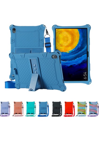Xiaoxin Pad TB-J606F 11 Inç Tablet Kılıfı Için Silikon Kılıf Ayarlanabilir Tablet Standlı Düşmeye Karşı Kılıf (G) (Yurt Dışından) modelleri