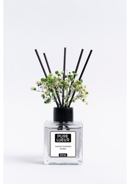 White Flowers Çubuklu Oda Kokusu Bambu Kokusu White Flowers Reed Diffuser 100 ml