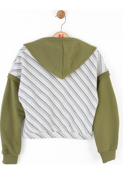 Forest Çizgili Kapüşonlu Iki Iplik Sweatshırt fiyatları