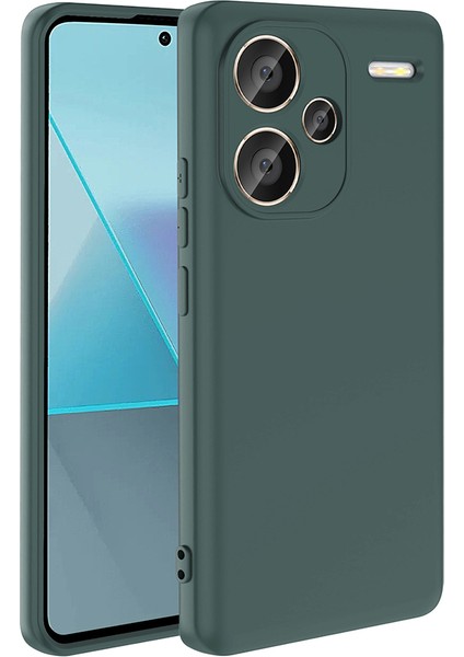 Xiaomi Redmi Note 13 Pro Plus 5g Uyumlu Kılıf Zore Mara Lansman Kapak-Koyu Yeşil