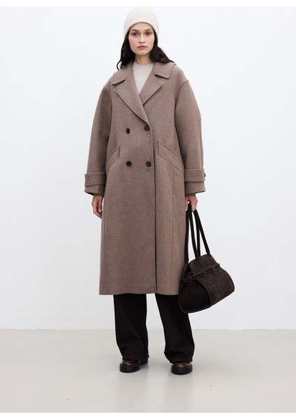 Italyan Kaşe Premıum Kaban Vizon