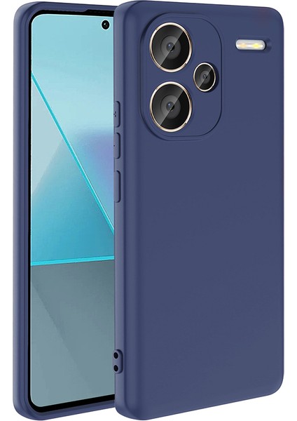 Xiaomi Redmi Note 13 Pro Plus 5g Uyumlu Kılıf Zore Mara Lansman Kapak-Lacivert