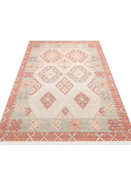 Elista Els 101 Cream Multy Özel Kaymaz Tabanlı Yıkanabilir Pamuk Tabanlı Baskı Halı fiyatları