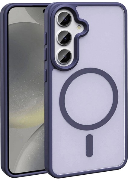 Galaxy S24 Kılıf Magsafe Şarj Özellikli Mat Arka Yüzey Zore Sio Kapak