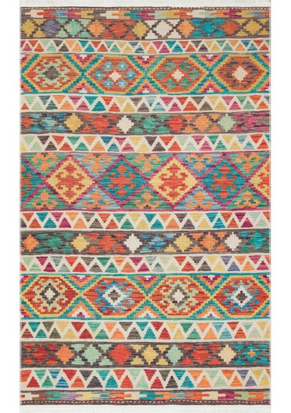 Elista Els 107 Multy Özel Kaymaz Tabanlı Yıkanabilir Pamuk Tabanlı Baskı Halı