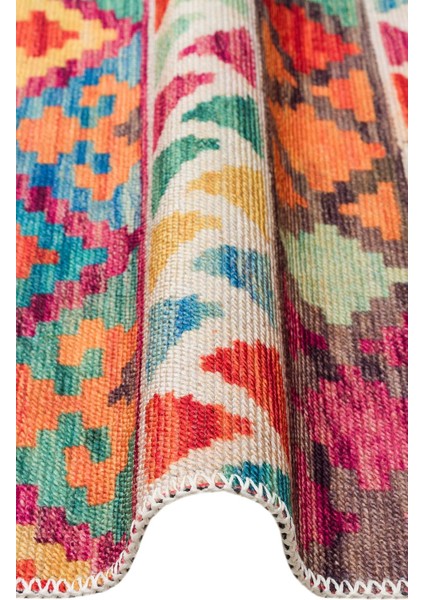 Elista Els 107 Multy Özel Kaymaz Tabanlı Yıkanabilir Pamuk Tabanlı Baskı Halı fırsatları