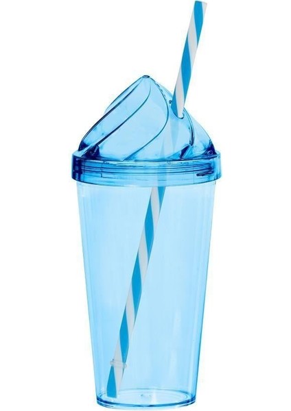 660 cc Krema Kapak Pipetli Bardak