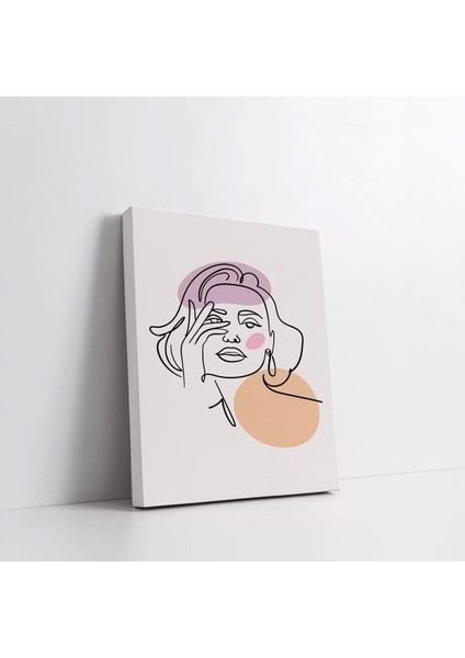 Siyah Kadın Çizim Kanvas Tablo modelleri