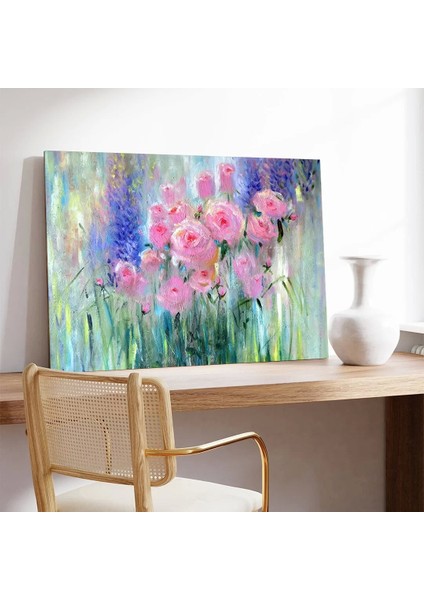 Gül Çiçekler Bahçesi Kanvas Tablo modelleri