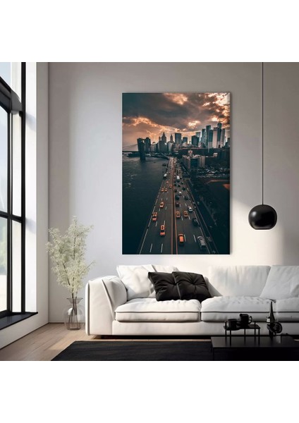 Hareketli Bulvar Kanvas Tablo