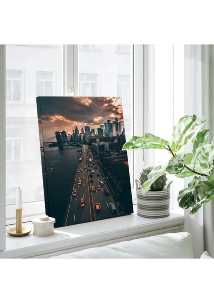 Hareketli Bulvar Kanvas Tablo fiyatları