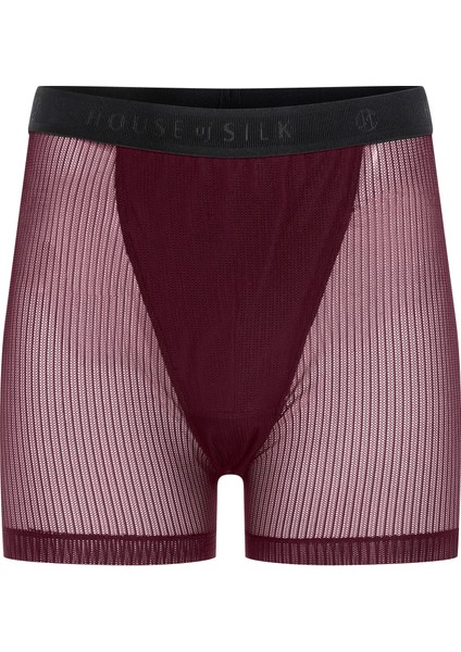 Fleur Tül Erkek Boxer Bordo