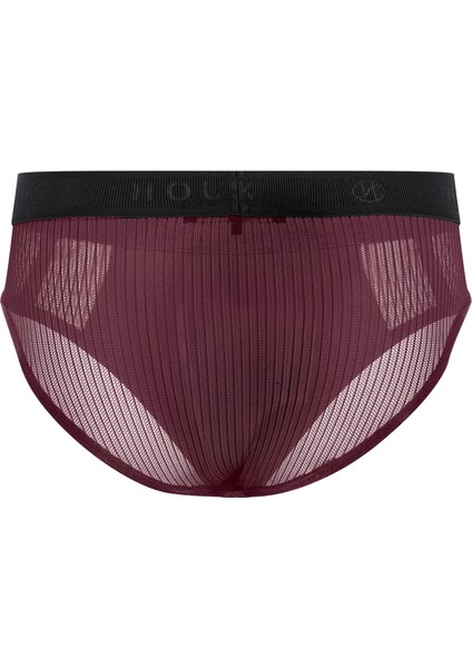 Fleur Tül Erkek Slip Külot Bordo