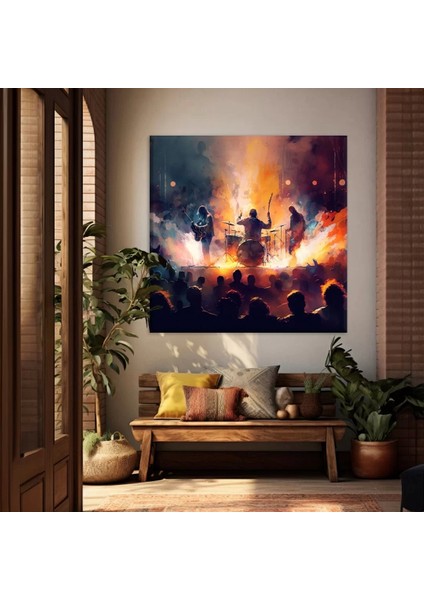 Gece Festivali Kanvas Tablo