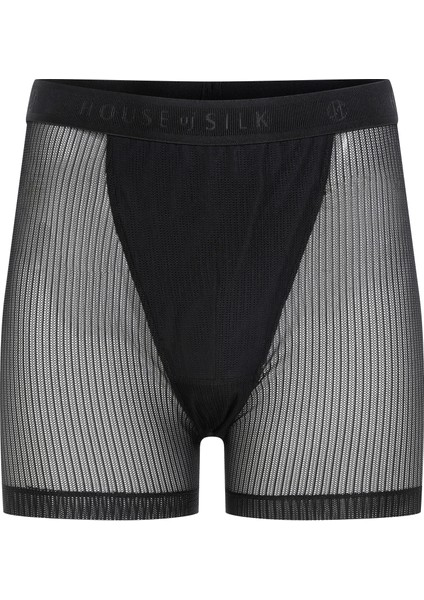 Fleur Tül Erkek Boxer Siyah