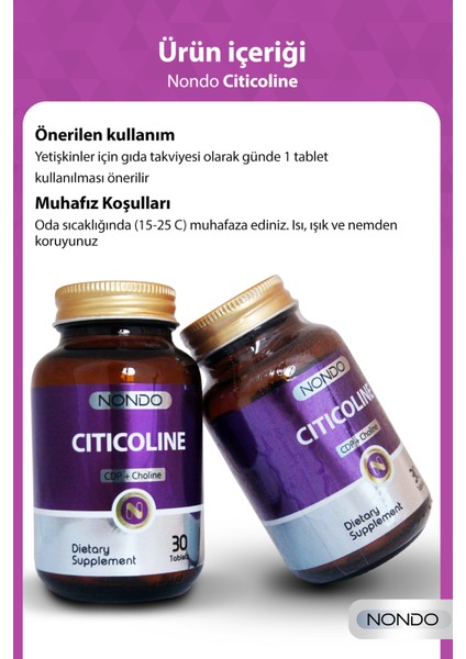 Citicoline 30 Tablet Sitikolin 30 Tablet Cognizin, Fosfotidilkolin