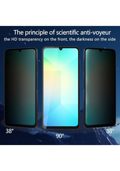 Samsung Galaxy A06 Uyumlu Tam Kapatan Hayalet Gizlilik Filtreli Tamperli Cam Ekran Koruyucu fiyatları