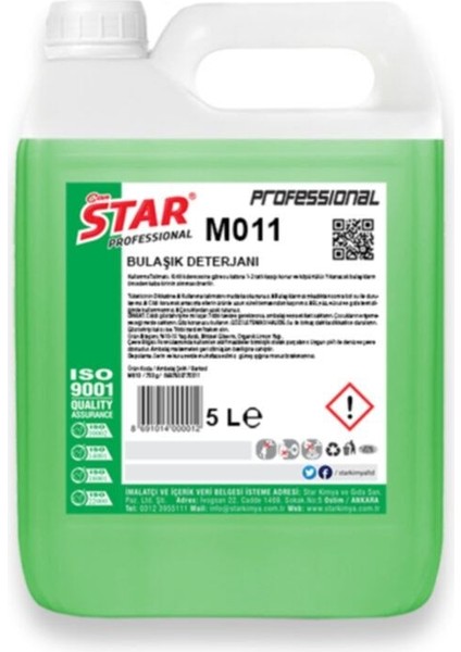 Sıvı Bulaşık Deterjanı 5 Litre
