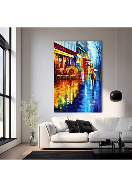 Ay Işığına Vuran Kanal Kanvas Tablo