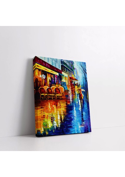 Ay Işığına Vuran Kanal Kanvas Tablo modelleri