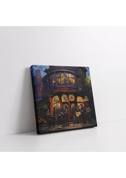 Geceye Melodi Kanvas Tablo modelleri