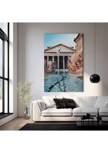 Serin Mavi Sular Kanvas Tablo