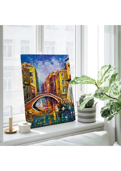 Aşk Köprüsünden Yansımalar Kanvas Tablo fiyatları