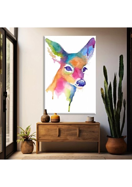 Renkli Ceylan Kanvas Tablo