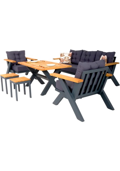 Garpatio Üçlü Ahşap Bahçe Oturma Grubu | Rehome modelleri