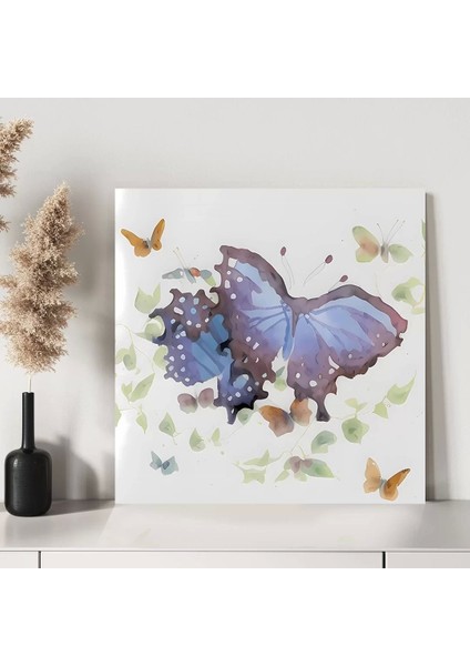 Azur Kelebekler Kanvas Tablo modelleri