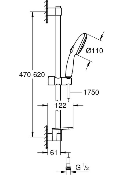 Tempesta 110 Duş Seti 2 Akışlı Rain,jet - 27926003