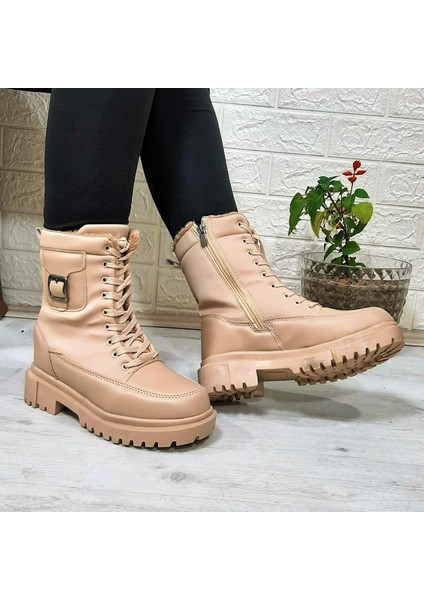 900 Viz Renk Içi Kürklü Fermuarlı Bayan Bot fiyatları