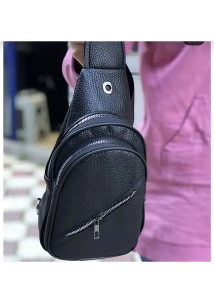 Siyah Sırt ve Göğüs Çantası Çapraz Bodybag Çantao modelleri