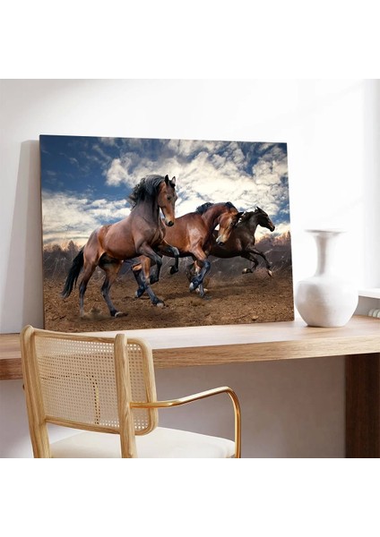 Vahşi Atlar Kanvas Tablo modelleri