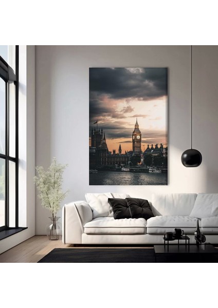 Parlak Şehir Işıkları Kanvas Tablo