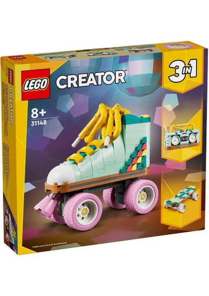 31148 LEGO Creator 3ü1 Arada Retro Paten 342 Parça +8 Yaş