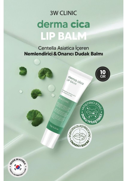 Yoğun Nemlendirici Cica Dudak Nemlendirici Bakım Balmı Derma Cica Lip Balm