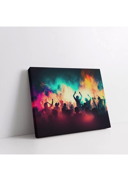 Neon Dansçılar Kanvas Tablo modelleri