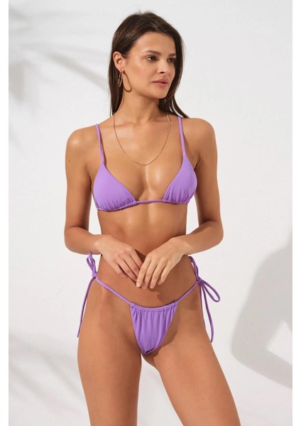 Üçgen Brazilian Bikini Takım Mor 231245 fırsatları