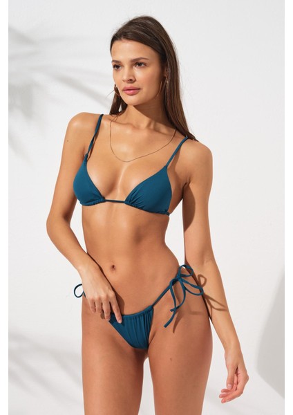 Üçgen Brazilian Bikini Takım Petrol 231245 fiyatları