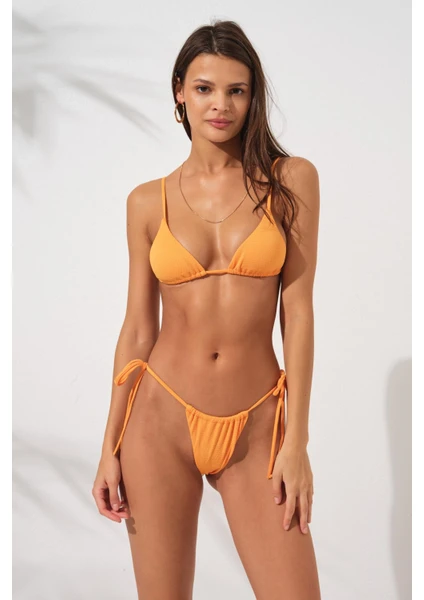 Pierre Cardin Üçgen Brazilian Bikini Takım Hardal 231242