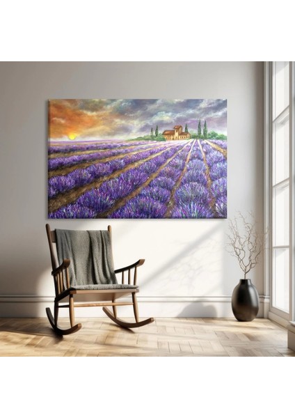 Lavanta Tarlalarının Büyüsü Kanvas Tablo