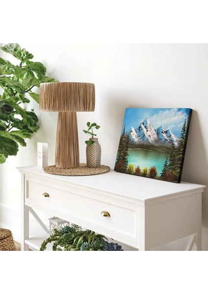 Buzul Göl Sükuneti Kanvas Tablo fiyatları