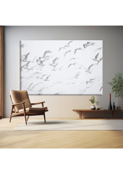Uçan Martılar Kanvas Tablo