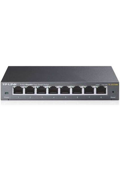 TL-SG108E 8 Port 10-100-1000 Mbps Easy Smart Switch Çelik Kasa