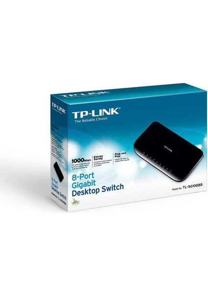 TL-SG1008D 8 Port 10-100-1000 Mbps Switch Plastik Kasa