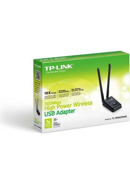 TL-WN8200ND 300 Mbps Çift Antenli Masa Üstü Kablosuz Adaptör