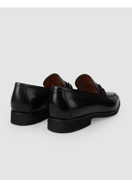 %100 Hakiki Deri Siyah Tokalı Erkek Klasik Ayakkabı modelleri