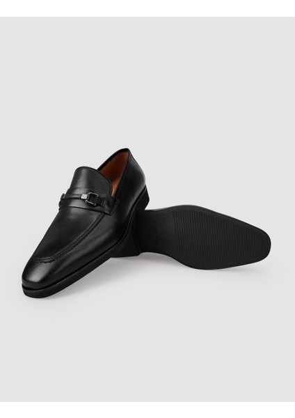 %100 Hakiki Deri Siyah Tokalı Erkek Klasik Ayakkabı indirimleri